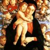 The Madonna Of The Cherubim By Mantegna paint by numbers