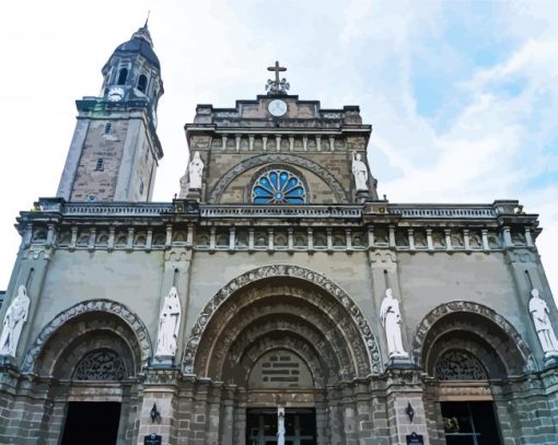 The Minor Basilica and Metropolitan Cathedral of the Immaculate Conception Manila paint by numbers