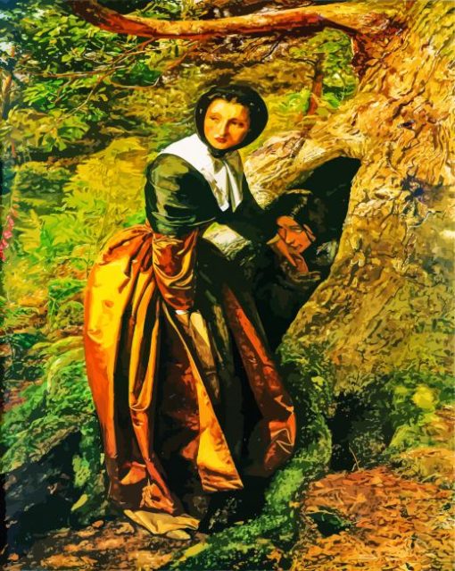 The Proscribed Royalist, 1651 By Millais paint by numbers