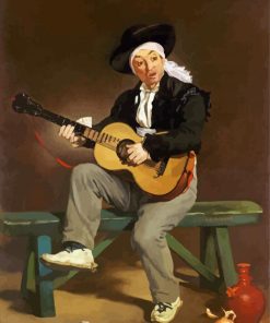 The Spanish Singer By Manet paint by numbers