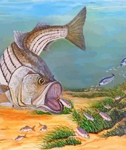 The Striped Bass Painting paint by numbers