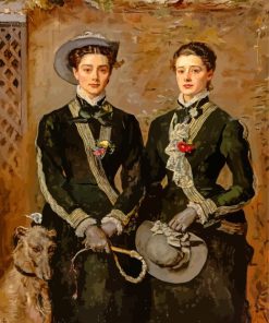 The Twins Kate And Grace Hoare By Millais paint by numbers