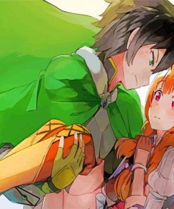 Naofumi And Raphtalia The Rising Of The Shield Hero paint by numbers