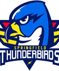 Thunderbirds Logo paint by numbers