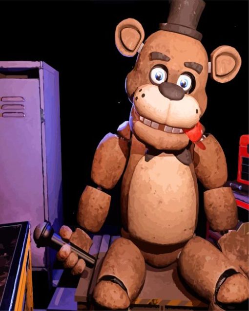 Toy Freddy Fazbear paint by numbers