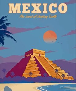 Mexico Poster paint by numbers