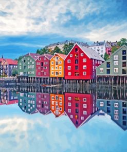 Trondheim Norway paint by numbers