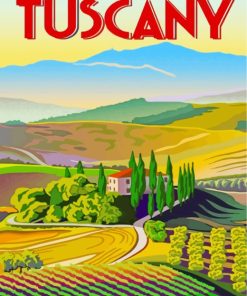 Tuscany Nature Poster paint by numbers