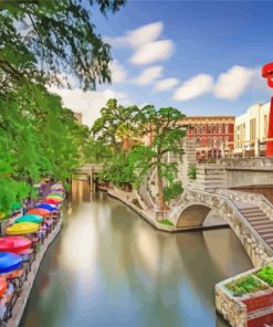 San Antonio River US Texas paint by numbers