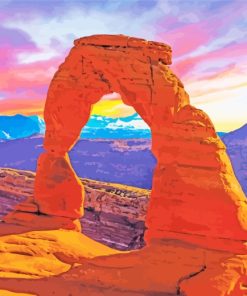 Utah Arches paint by numbers