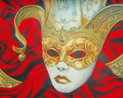 Venetian Mask paint by numbers