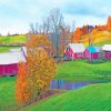 Vermont Landscape paint by numbers