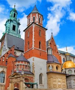 Wawel Cathedral Krakow paint by numbers