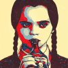 Wednesday Addams Illustration paint by numbers