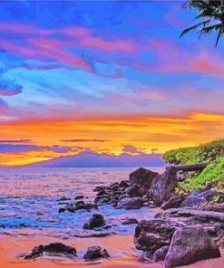 West Maui Sunset paint by numbers