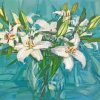 White Lilies Art paint by numbers