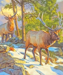 Wildlife Deer paint by numbers