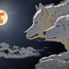 Wolves Moonlight paint by numbers