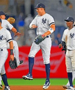 Yankees Baseball Team paint by numbers