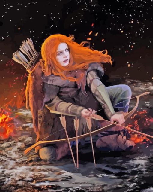 The Strong Ygritte Game Of Thrones paint by numbers