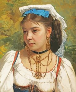 Young Italian Girl Art paint by numbers