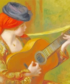 Young Spanish Guitarist paint by numbers