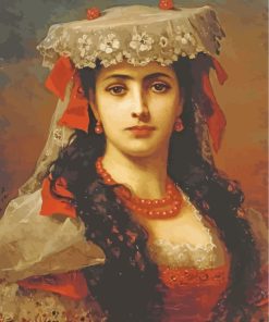 Young Spanish Woman paint by numbers