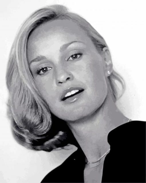 Young Jessica Lange paint by numbers