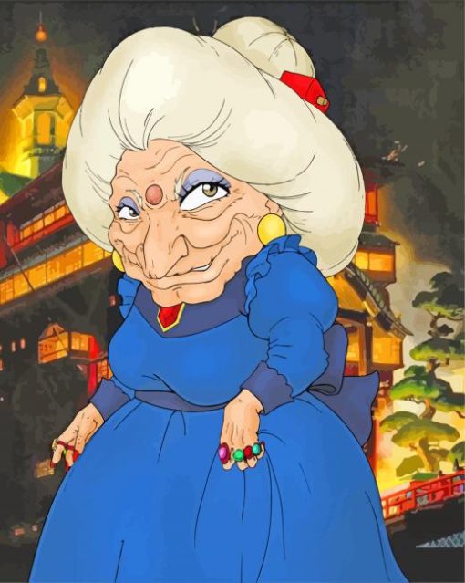 Yuba Ba Witch Spirited Away paint by numbers