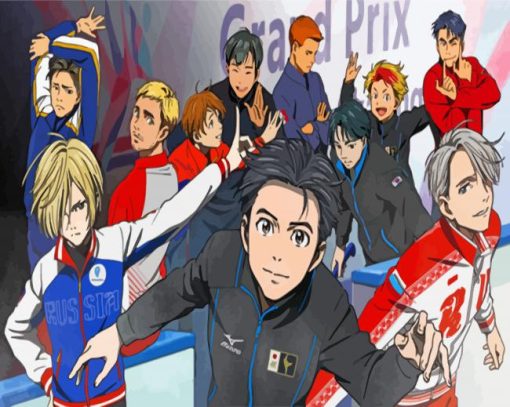 Yuri On Ice Japanese Anime paint by numbers