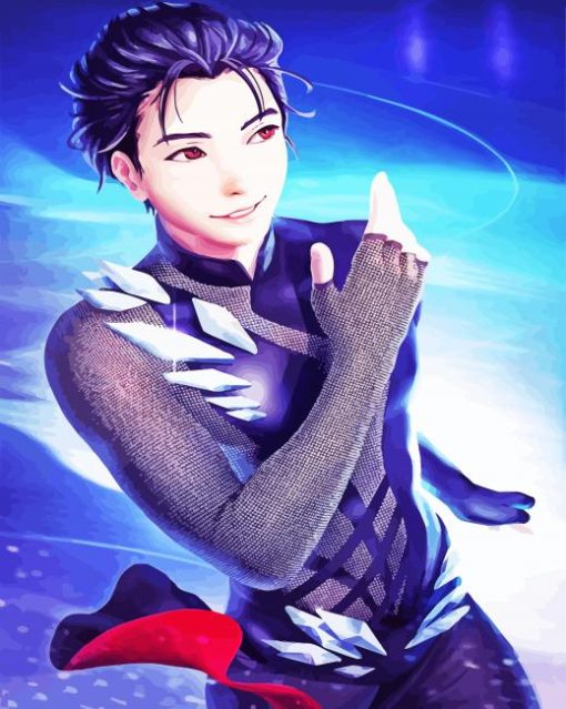 Yuuri Katsuki In Ice Anime paint by numbers