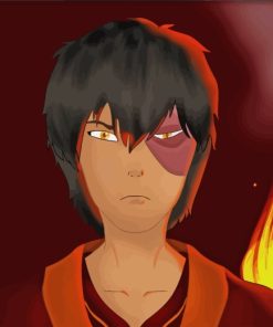 Zuko Avatar Japanese Anime paint by numbers