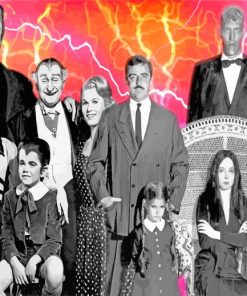 Addams Family And Munsters paint by numbers