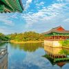 Donggung Palace and Wolji Pond South Korea paint by numbers