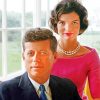 Aesthetic John F Kennedy And His Wife paint by numbers