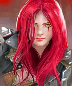 Aesthetic Katarina paint by numbers