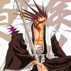 Aesthetic Kenpachi Zaraki paint by numbers