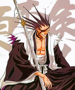 Aesthetic Kenpachi Zaraki paint by numbers