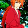 Aesthetic Kenshin Himura paint by numbers