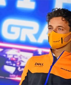 Lando Norris paint by numbers