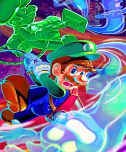 Aesthetic Luigi paint by numbers