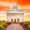 Nauvoo Illinois Temple paint by numbers