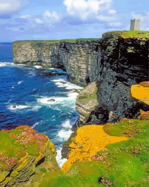 Aesthetic Orkney Scotland paint by numbers