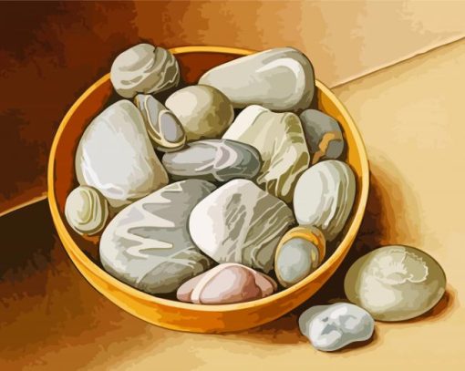 Aesthetic Pebbles Rock paint by numbers