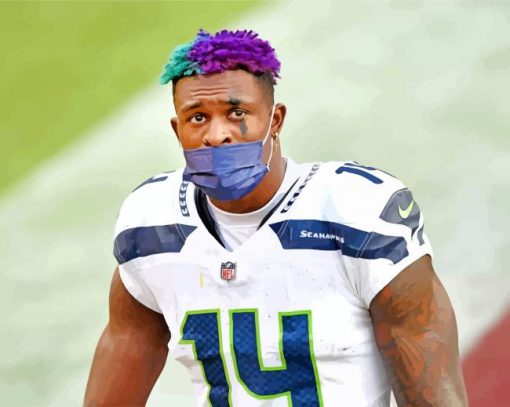 Aesthetic Seahawks Player paint by numbers