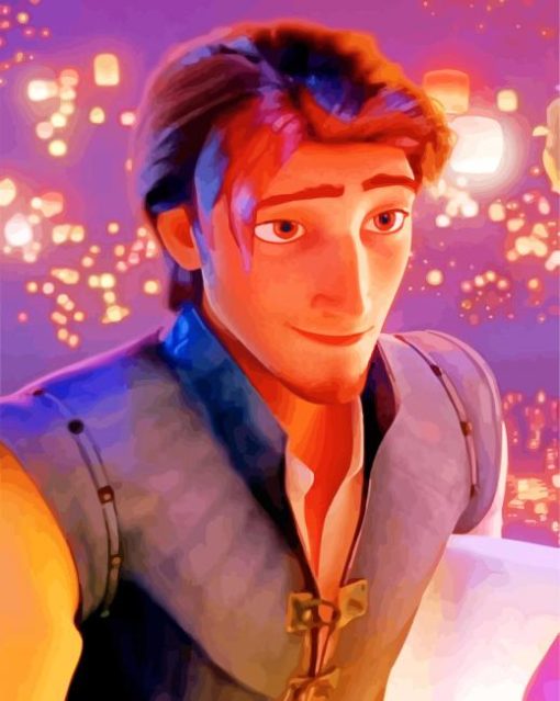 Aesthetic Flynn Rider Disney Animation paint by number