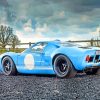 Aesthetic Blue Racing Car Ford Gt40-paint-by-number