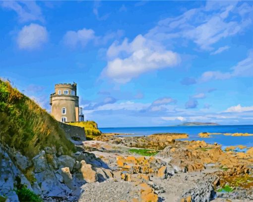 Martello Tower Barbuda paint by numbers