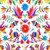 Aesthetic Mexican Otomi paint by numbers