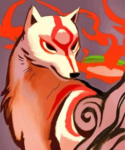 Aesthetic Okami paint by numbers